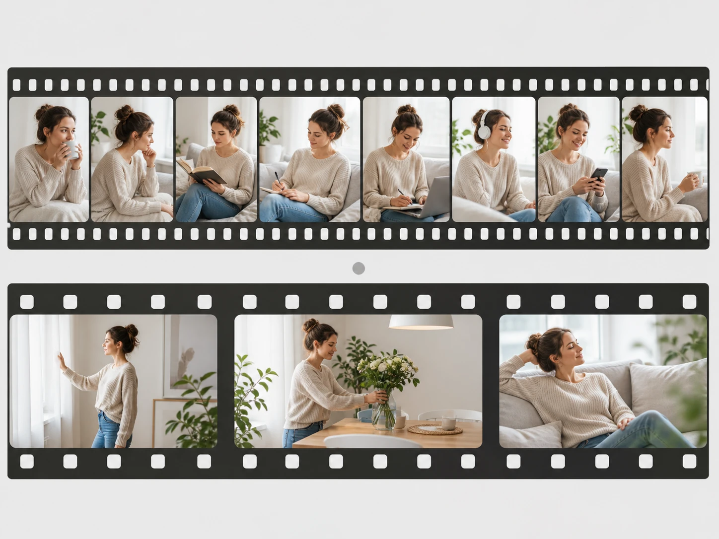 High and low frame rate clips compared for slow motion video headroom