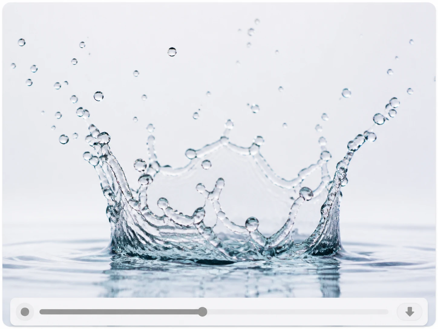 Finished slow motion video clip downloading without a watermark in the browser
