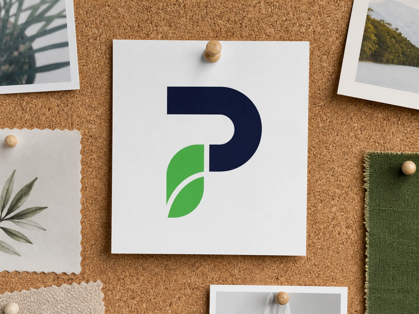 Partner logo from a message thread checked on an event board layout