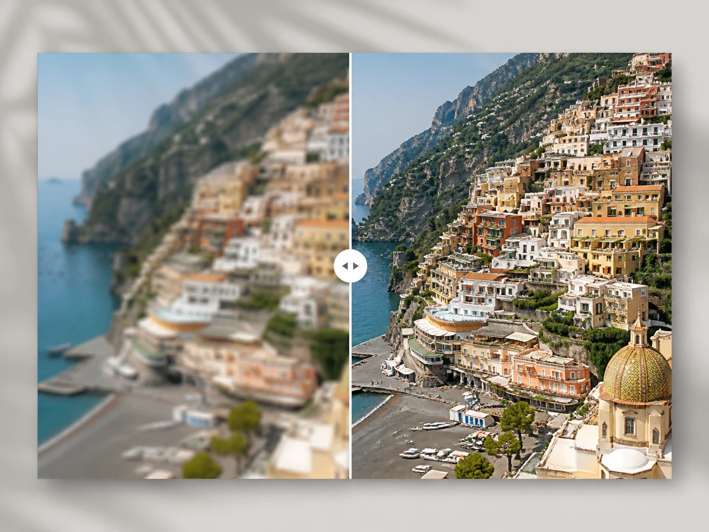 Model and scene menu showing focus and shake paths for a soft photo